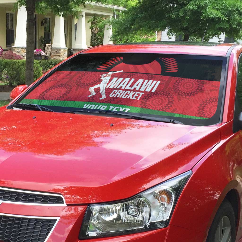 Custom Malawi Cricket Auto Sun Shade Go Champions Flag Style