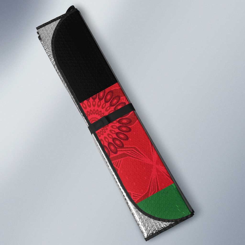 Custom Malawi Cricket Auto Sun Shade Go Champions Flag Style