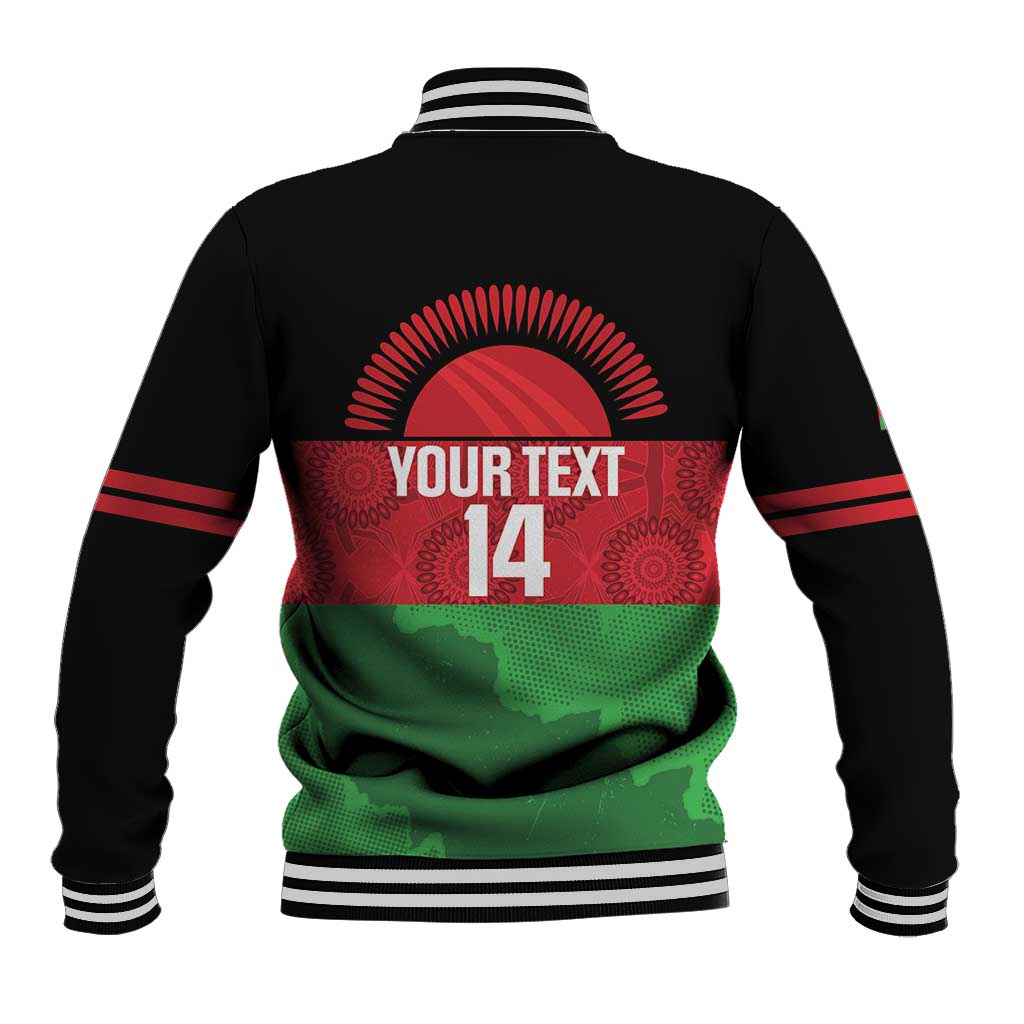 Afro Cricket Malawi Custom Baseball Jacket Go Champions Flag Style - African Pride