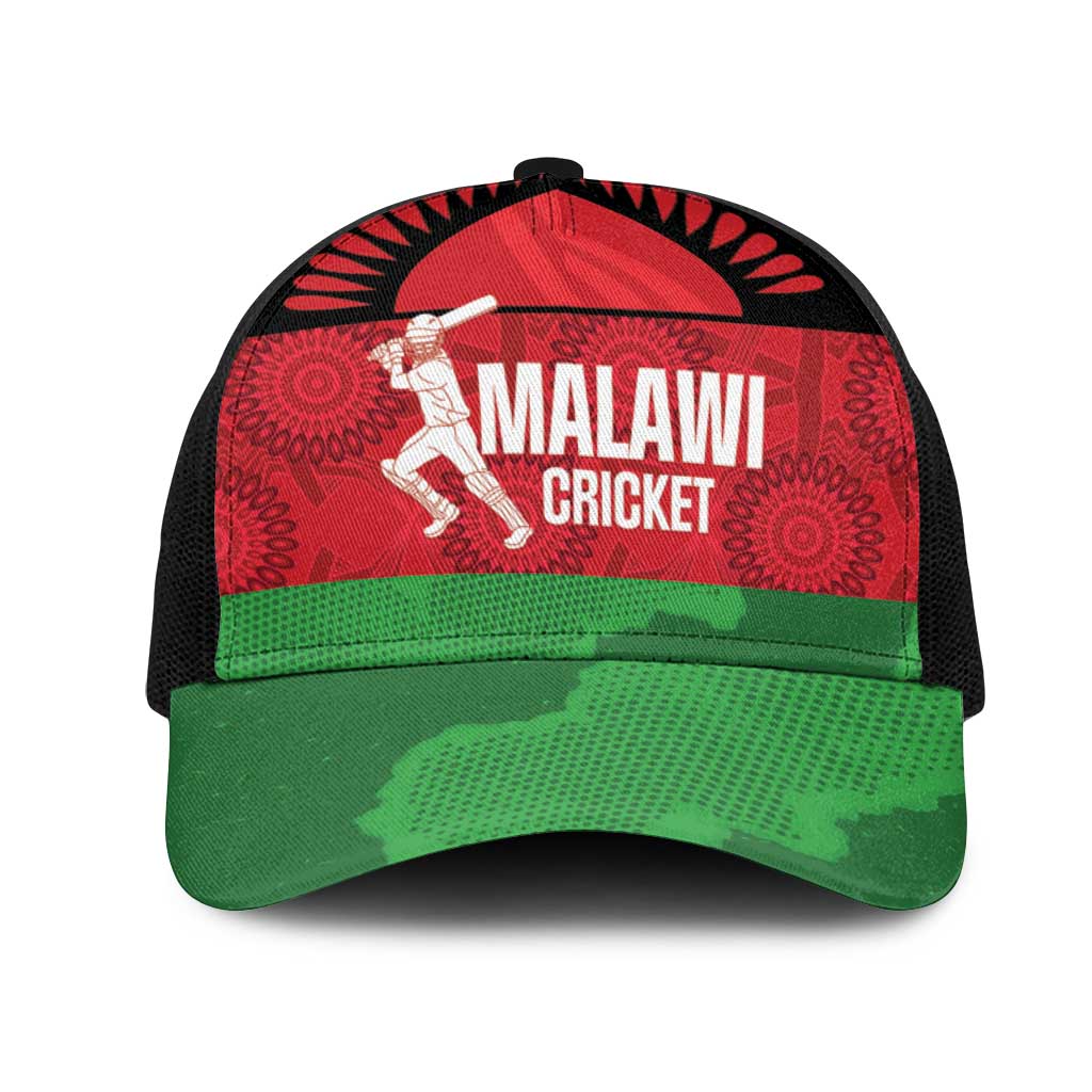 Malawi Cricket Baseball Net Cap Go Champions Flag Style - African Pride