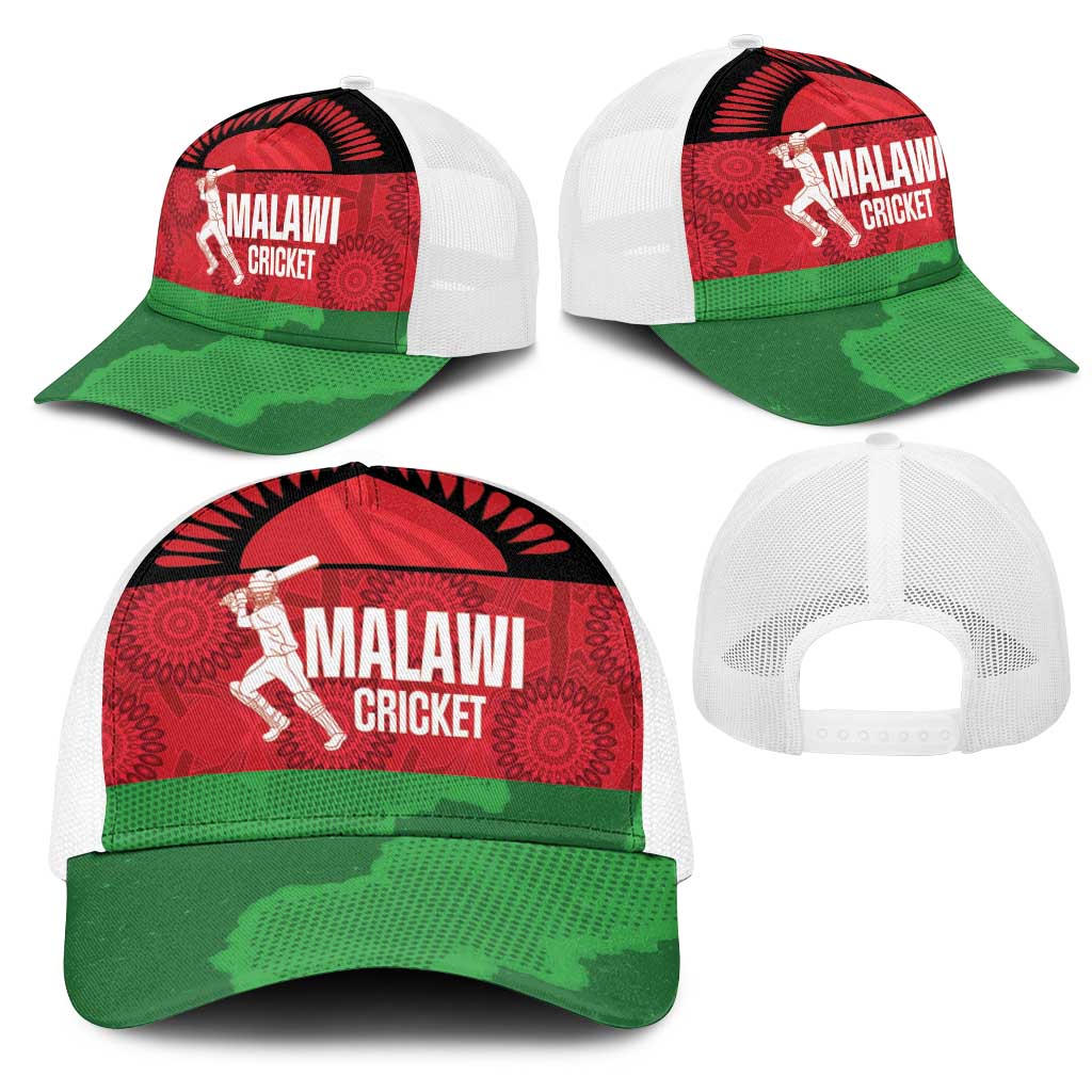 Malawi Cricket Baseball Net Cap Go Champions Flag Style - African Pride