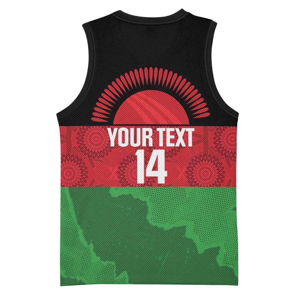Afro Cricket Malawi Custom Basketball Jersey Go Champions Flag Style LT14