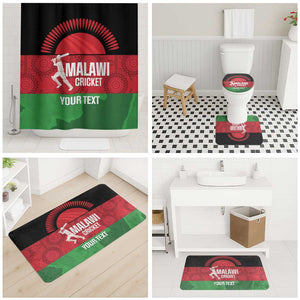 Custom Malawi Cricket Bathroom Set Go Champions Flag Style