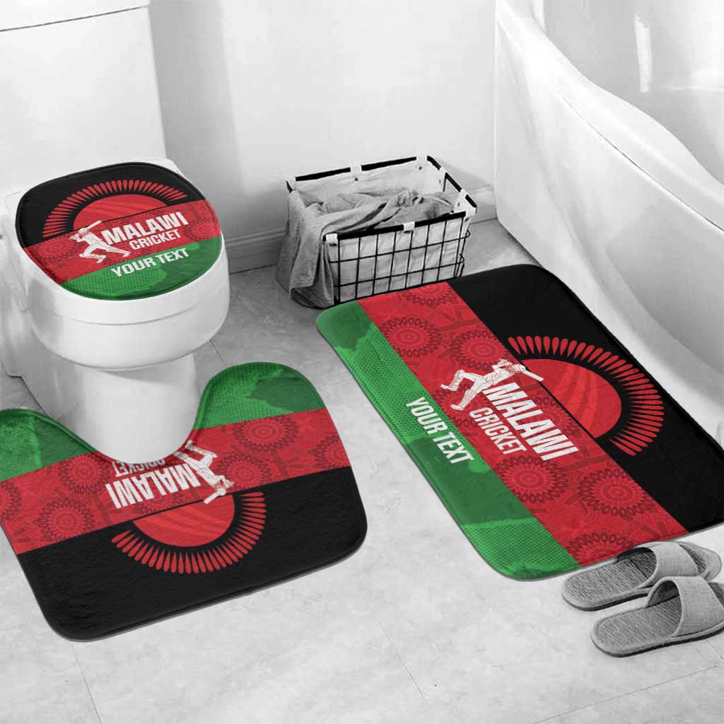 Custom Malawi Cricket Bathroom Set Go Champions Flag Style