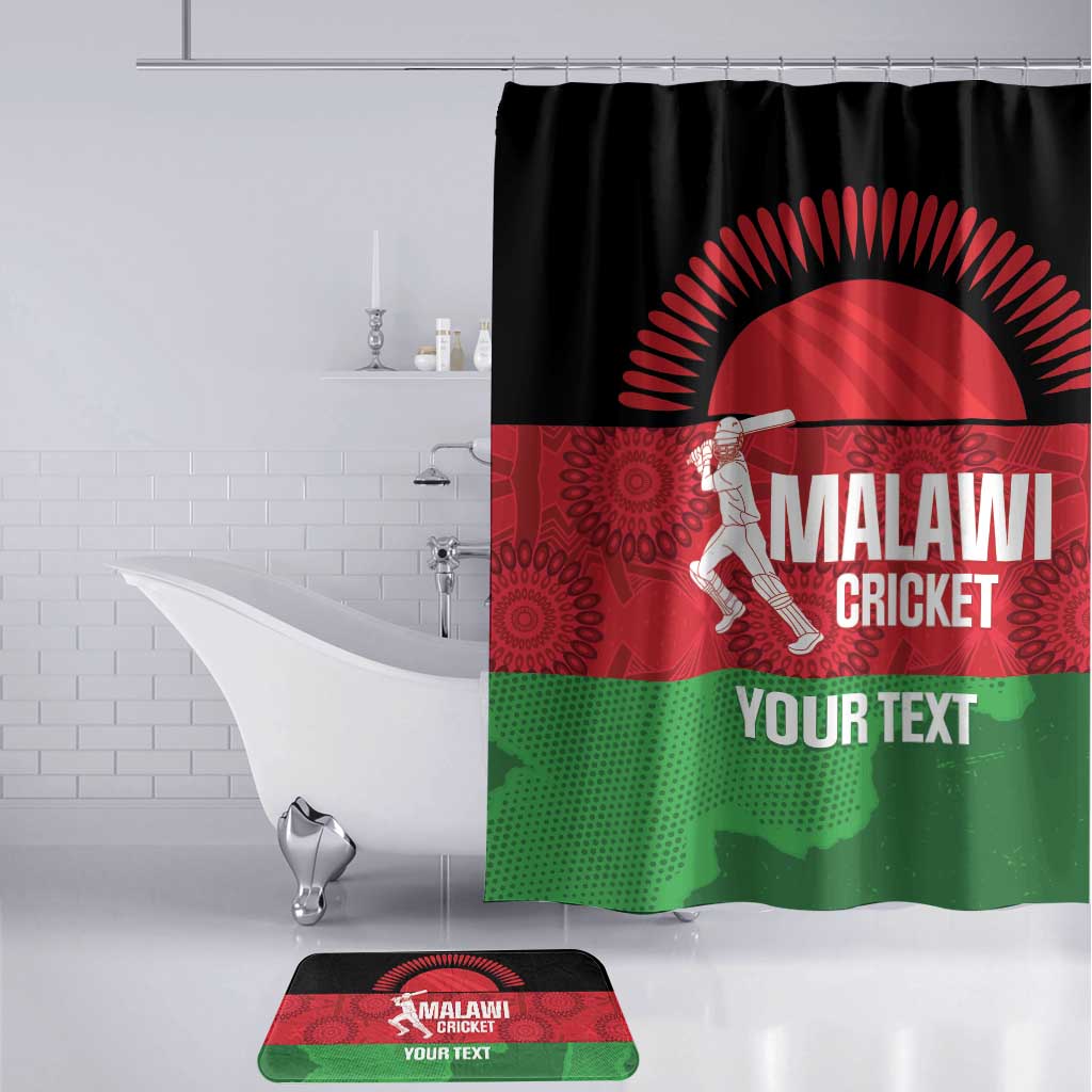 Custom Malawi Cricket Bathroom Set Go Champions Flag Style