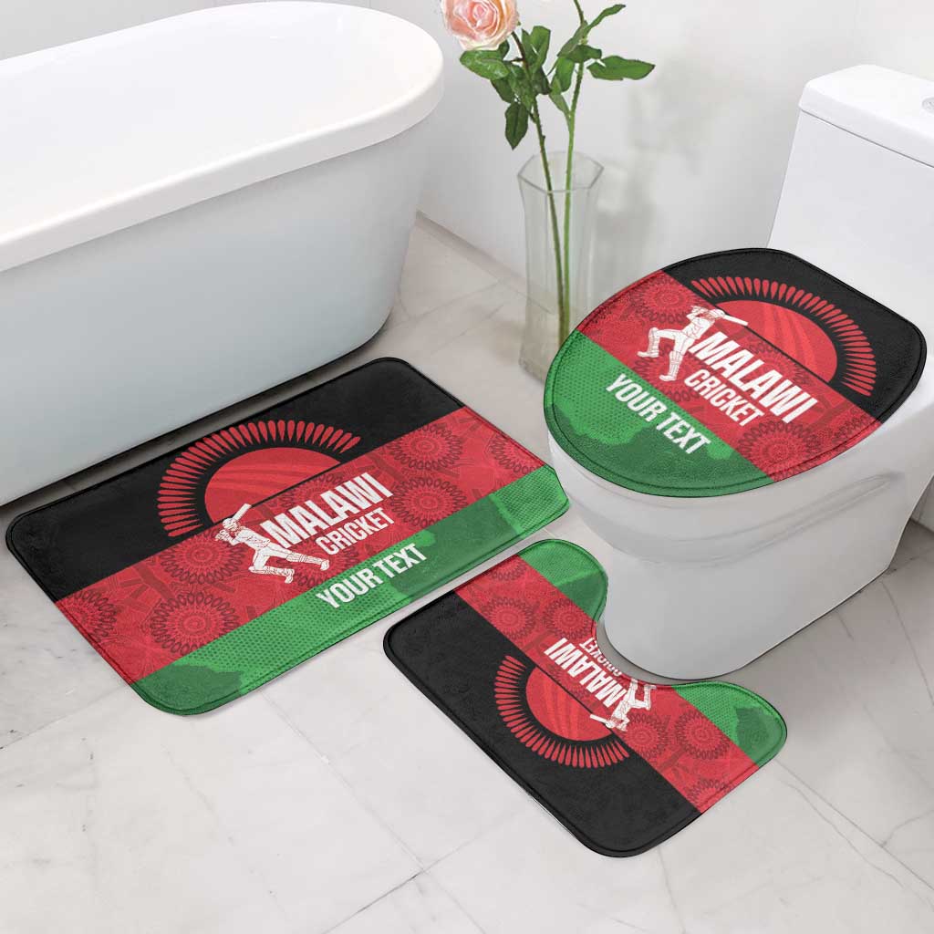 Custom Malawi Cricket Bathroom Set Go Champions Flag Style