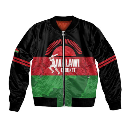 Afro Cricket Malawi Custom Bomber Jacket Go Champions Flag Style - African Pride