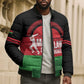 Custom Malawi Cricket Bomber Puffer Jacket Go Champions Flag Style