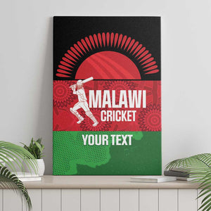 Afro Cricket Malawi Custom Canvas Wall Art Go Champions Flag Style - African Pride