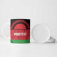Custom Malawi Cricket Ceramic Mug Go Champions Flag Style