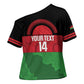 Custom Malawi Cricket Cross Shoulder Shirt Go Champions Flag Style
