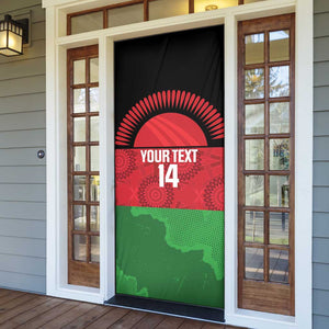 Custom Malawi Cricket Door Cover Go Champions Flag Style