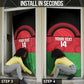 Custom Malawi Cricket Door Cover Go Champions Flag Style