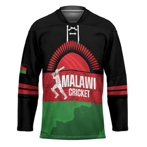 Custom Malawi Cricket Hockey Jersey Go Champions Flag Style