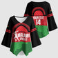 Custom Malawi Cricket Kimono Sleeve Blouse Go Champions Flag Style