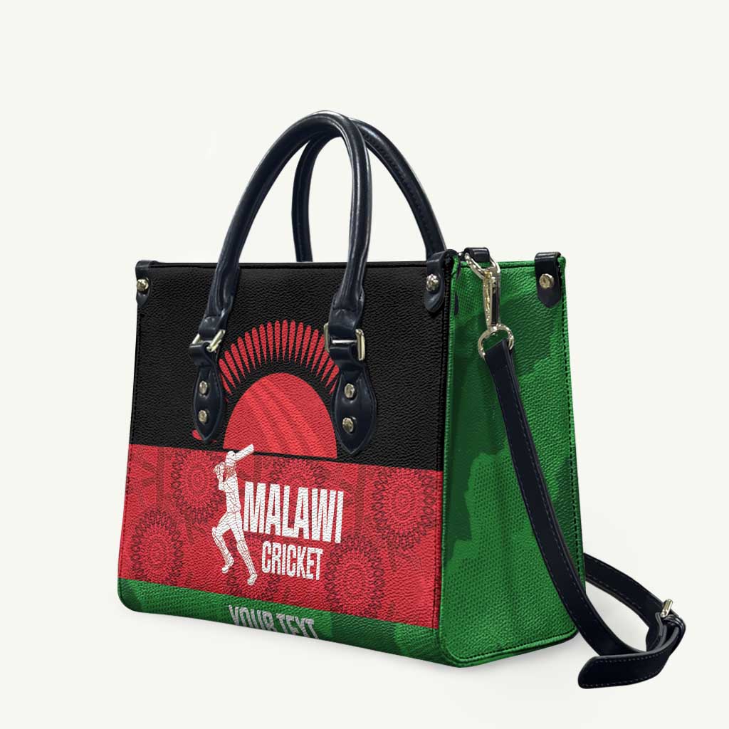 Custom Malawi Cricket Leather Bag Go Champions Flag Style