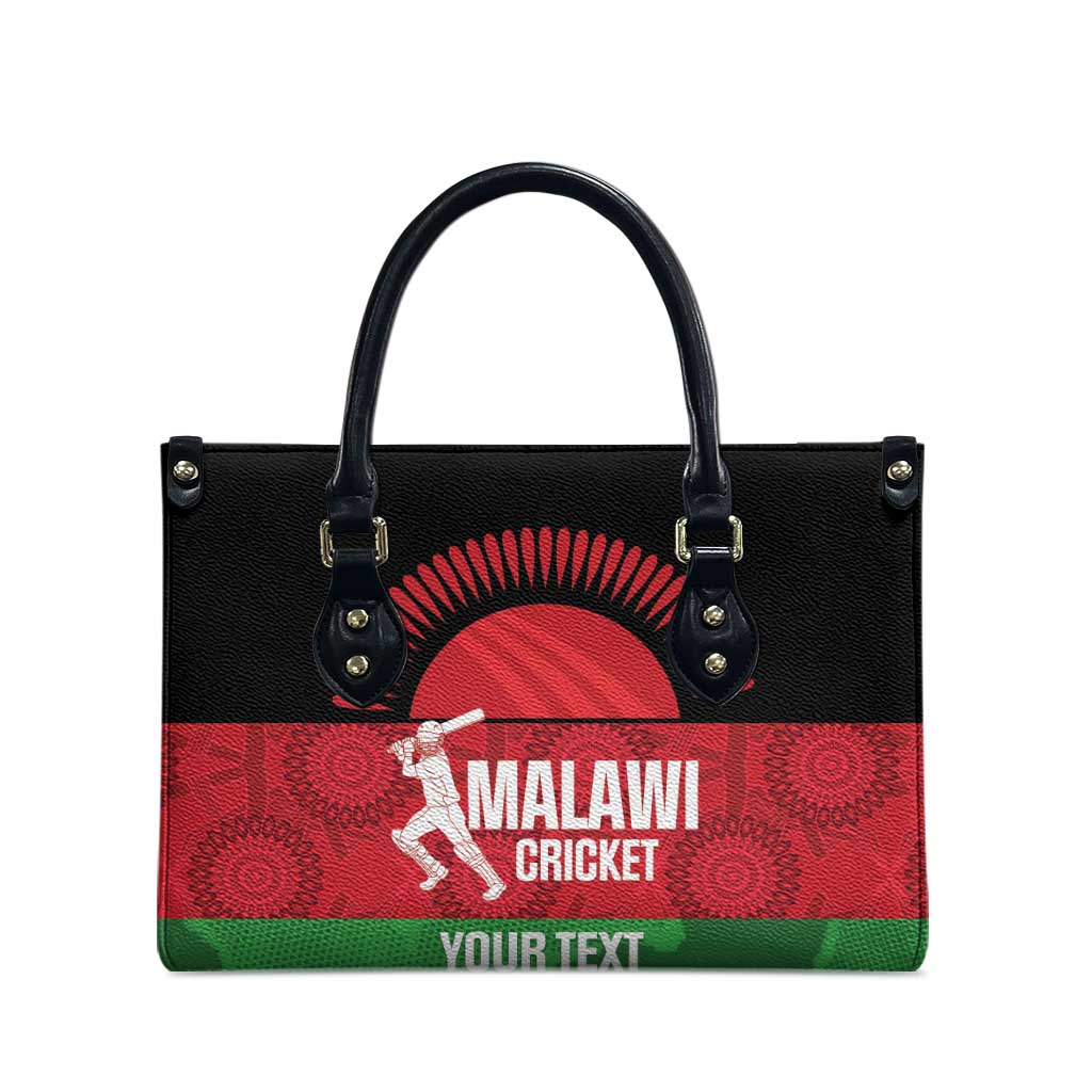 Custom Malawi Cricket Leather Bag Go Champions Flag Style