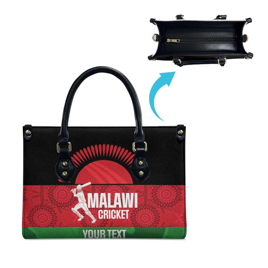 Custom Malawi Cricket Leather Bag Go Champions Flag Style