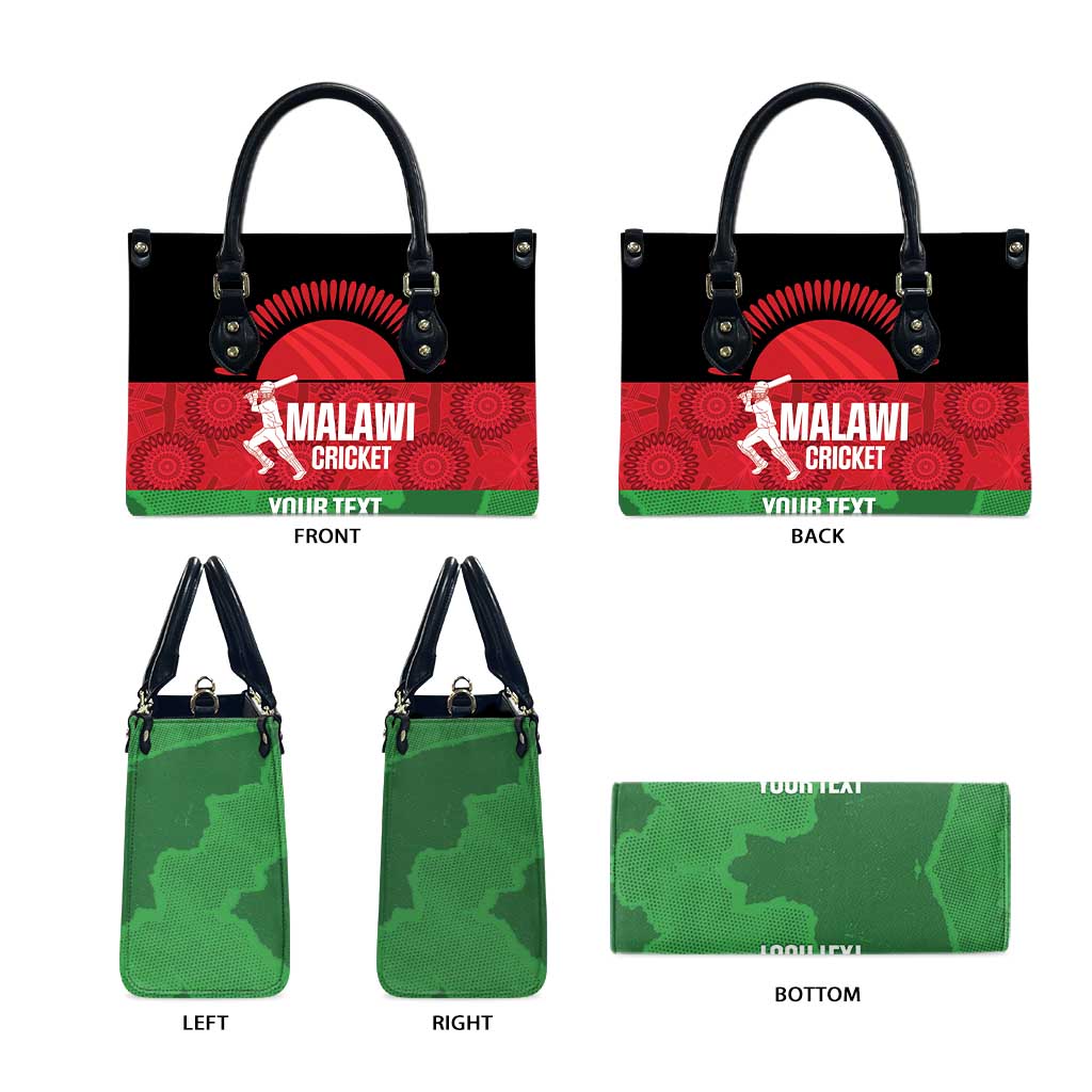 Custom Malawi Cricket Leather Bag Go Champions Flag Style