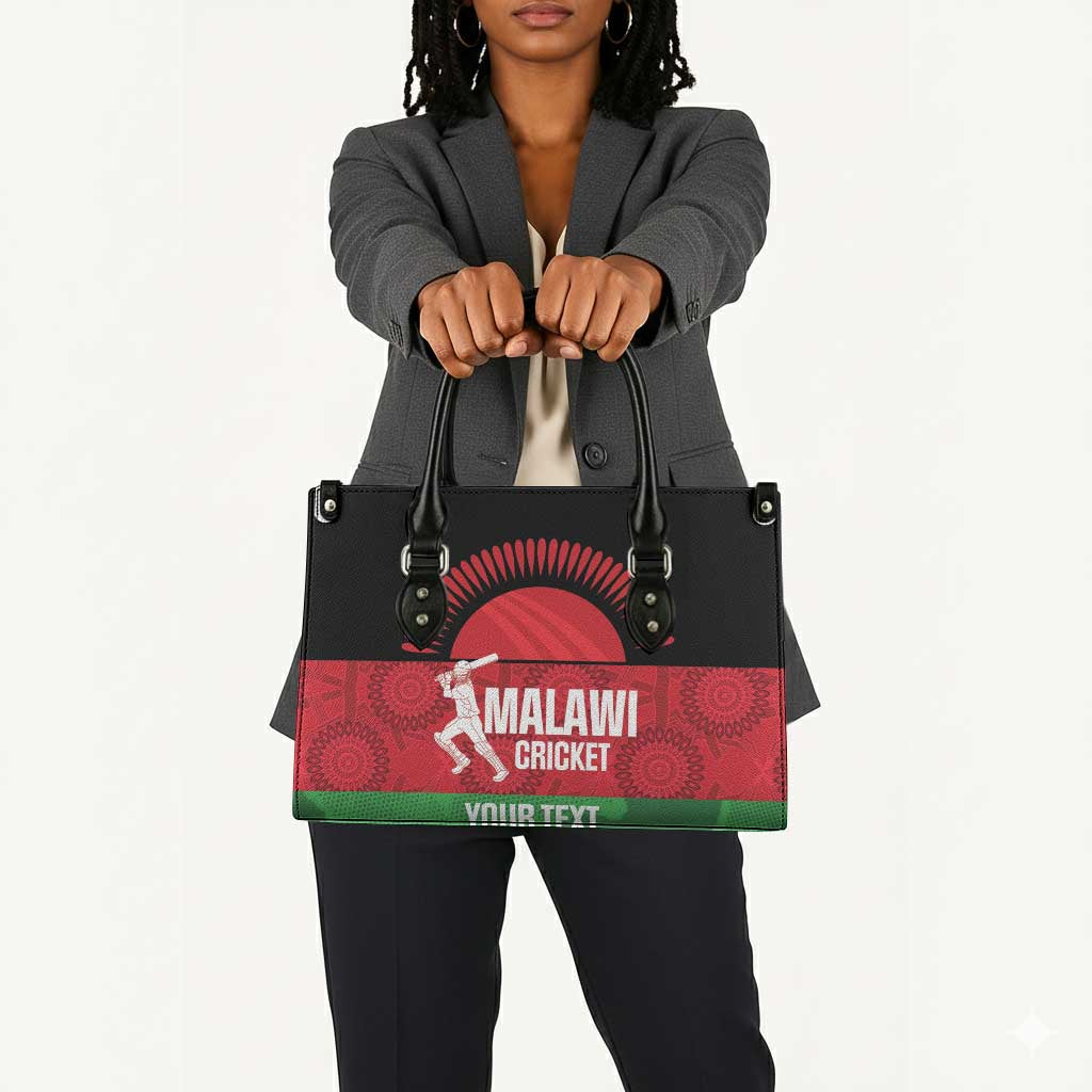 Custom Malawi Cricket Leather Bag Go Champions Flag Style