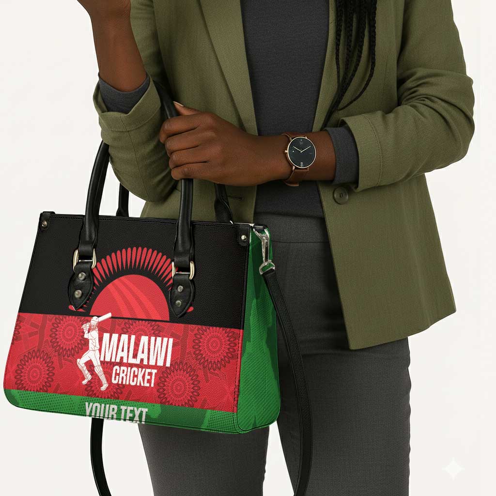 Custom Malawi Cricket Leather Bag Go Champions Flag Style