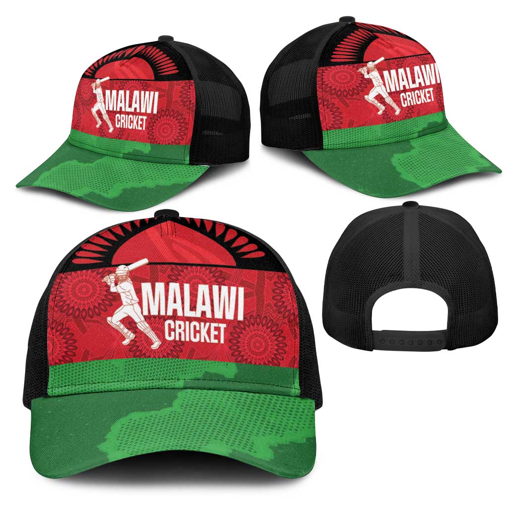Malawi Cricket Mesh Trucker Cap Go Champions Flag Style - African Pride