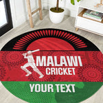 Afro Cricket Malawi Custom Round Carpet Go Champions Flag Style - African Pride