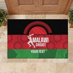 Afro Cricket Malawi Custom Rubber Doormat Go Champions Flag Style - African Pride