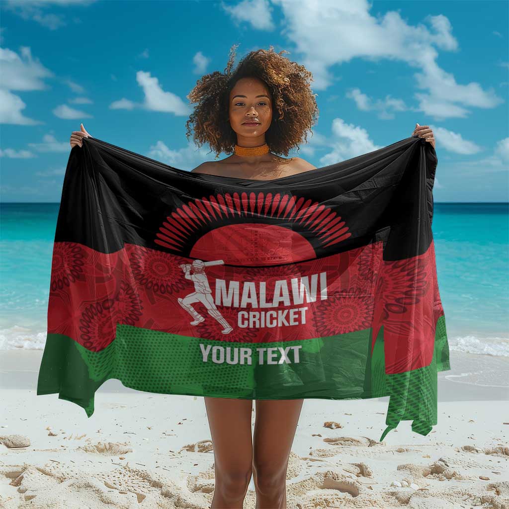 Afro Cricket Malawi Custom Sarong Go Champions Flag Style - African Pride