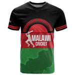 Afro Cricket Malawi Custom T shirt Go Champions Flag Style - African Pride