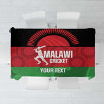 Afro Cricket Malawi Custom Tablecloth Go Champions Flag Style - African Pride