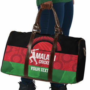Custom Malawi Cricket Travel Bag Go Champions Flag Style