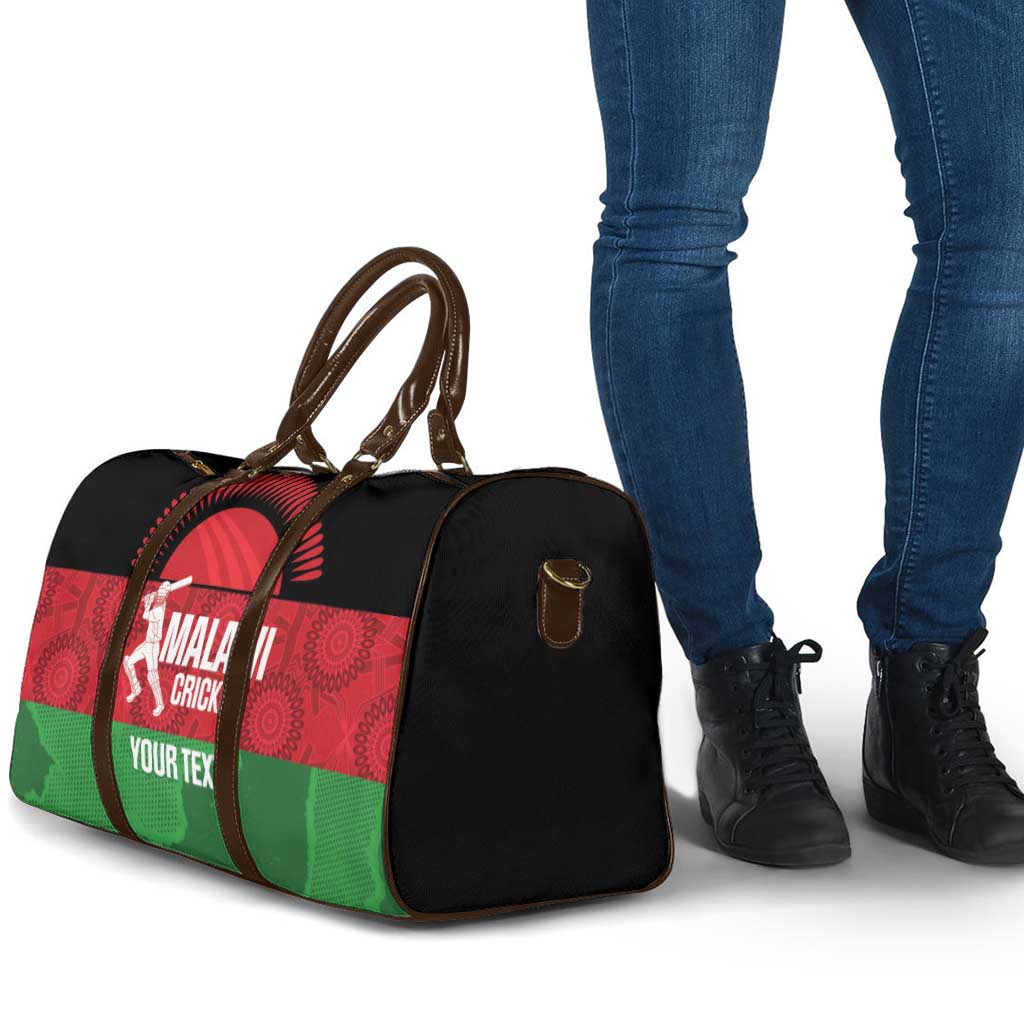 Custom Malawi Cricket Travel Bag Go Champions Flag Style
