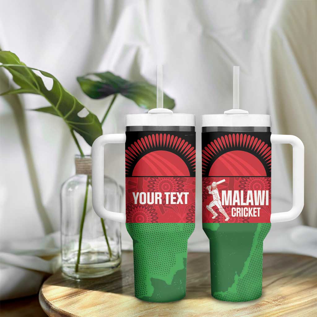 Afro Cricket Malawi Custom Tumbler With Handle Go Champions Flag Style - African Pride