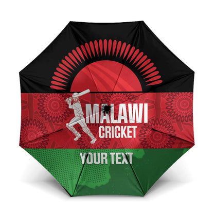 Custom Malawi Cricket Umbrella Go Champions Flag Style