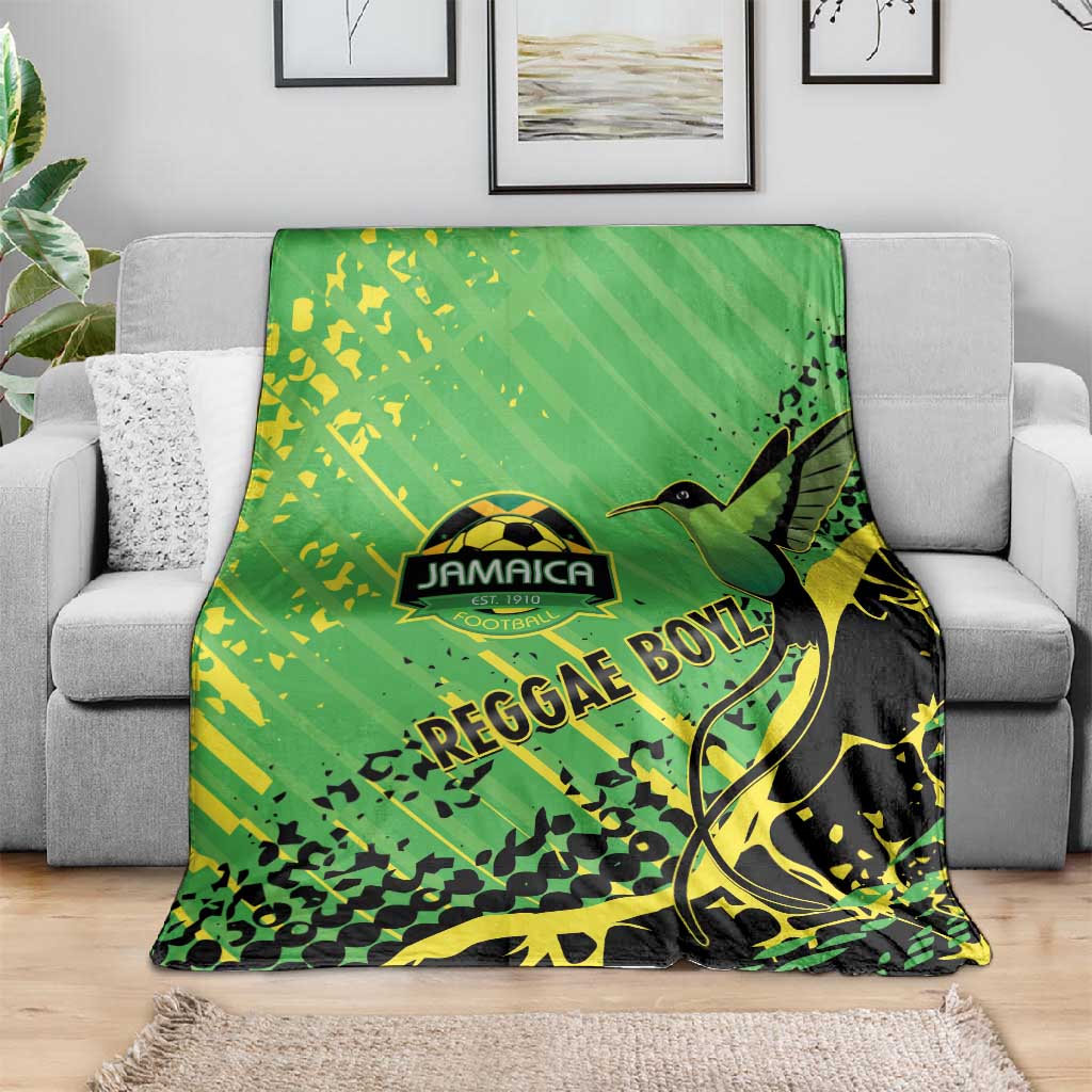 Jamaica Football Blanket Come On Reggae Boyz Red-billed streamertail - African Pride