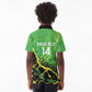 Custom Jamaica Football Kid Polo Shirt Come On Reggae Boyz Red-billed streamertail - African Pride