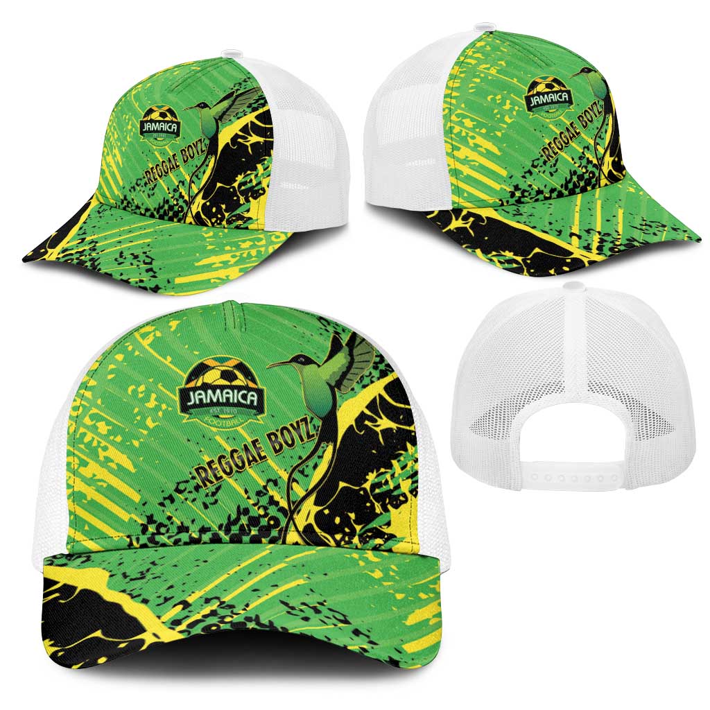 Jamaica Football Mesh Trucker Cap Come On Reggae Boyz Red-billed streamertail - African Pride