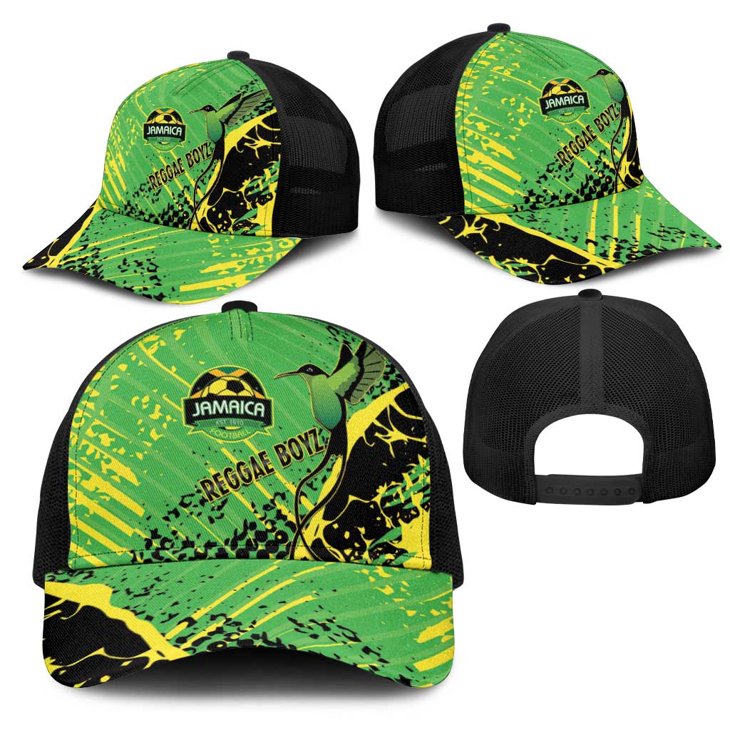 Jamaica Football Mesh Trucker Cap Come On Reggae Boyz Red-billed streamertail - African Pride