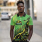 Custom Jamaica Football Polo Shirt Come On Reggae Boyz Red-billed streamertail - African Pride