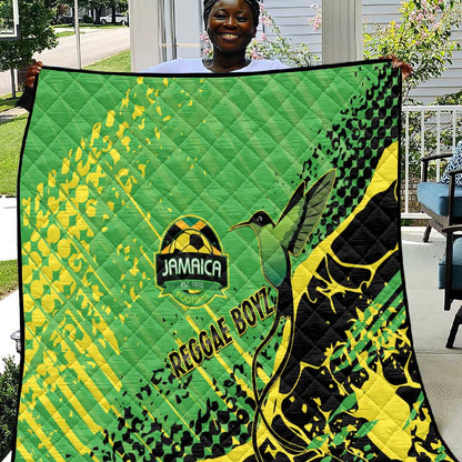 Jamaica Football Quilt Come On Reggae Boyz Red-billed streamertail - African Pride