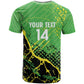 Custom Jamaica Football T shirt Come On Reggae Boyz Red-billed streamertail - African Pride