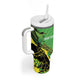 Custom Jamaica Football Tumbler With Handle Come On Reggae Boyz Red-billed streamertail - African Pride