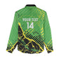 Custom Jamaica Football Women Casual Shirt Come On Reggae Boyz Red-billed streamertail - African Pride