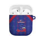 Haiti Football AirPods Case Les Grenadiers Veve Vodou Blue
