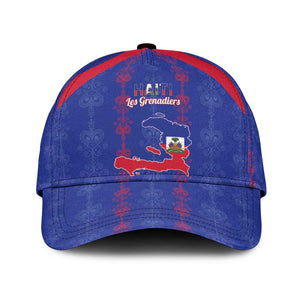Haiti Football Classic Cap Les Grenadiers Veve Vodou Blue - African Pride