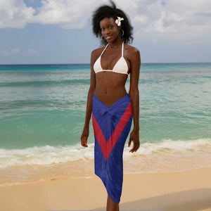 Haiti Football Sarong Les Grenadiers Veve Vodou Blue - African Pride