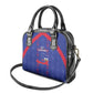 Haiti Football Shoulder Handbag Les Grenadiers Veve Vodou Blue - African Pride