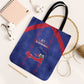 Haiti Football Tote Bag Les Grenadiers Veve Vodou Blue