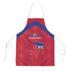 Haiti Football Apron Les Grenadiers Veve Vodou Red
